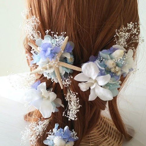 髪 飾り 花 結婚 式