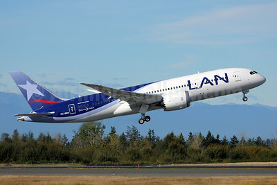 LAN Airlines (Chile) Boeing 787-8 Dreamliner CC-BBB (msn 38466) PAE (Nick Dean). Copyright Photo: 909430.