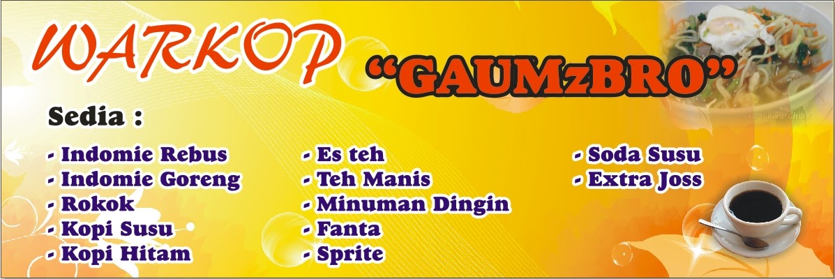 Contoh Banner Untuk Warkop gambar spanduk