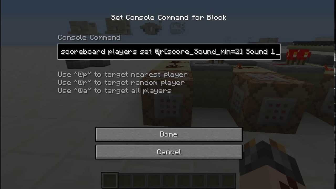 Minecraft Command Block Effect Bukalah M