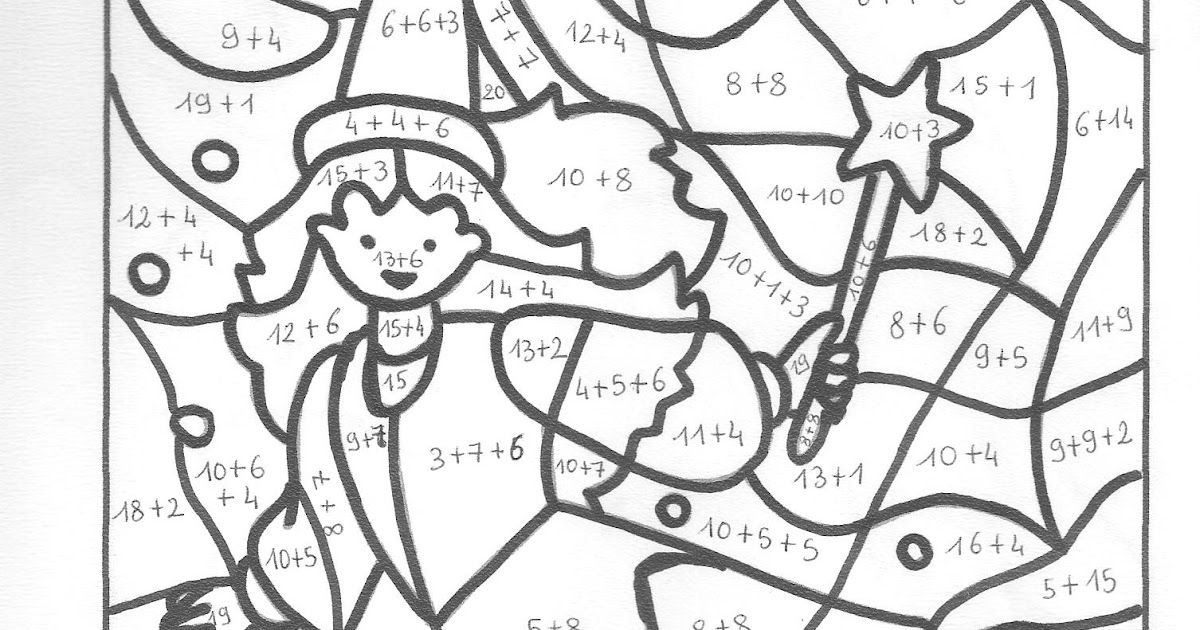 10 Coloriage Magique Nombres Cp  30000 ++ collections de pages à