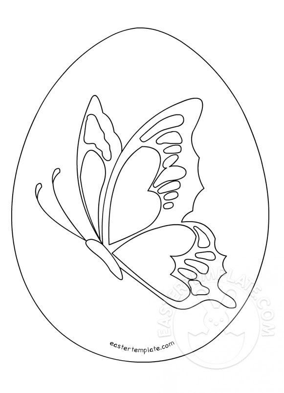 Butterfly Egg Coloring Page - 240+ File SVG PNG DXF EPS Free