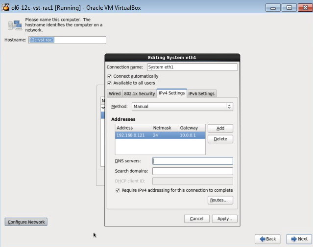 12c RAC Network setup