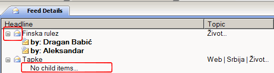 RSS Bandit - Podešavanje komentara