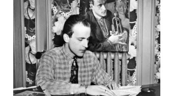 Portrait non daté de l'écrivain français Boris Vian