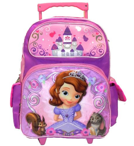 Kids Backpacks Rolling: Rolling Backpack Disney Sofia The First Little ...