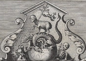 Detail of monsters from Caspar Plautius's voyage book