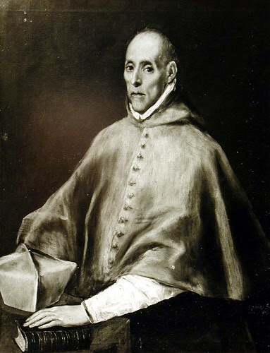Cuadro de El Greco roto a cuchilladas (Retrato del Cardenal Tavera) tras ser restaurado