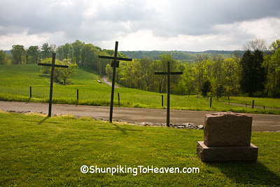 Three Crosses at Blue Rock Cemetery, Muskingum County, Ohio