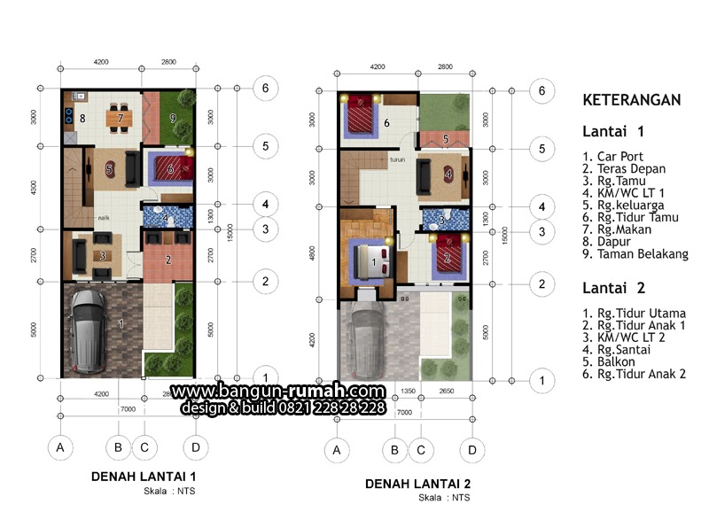 Gambar Desain  Rumah  Minimalis Ukuran Lebar  7 Meter  