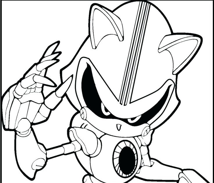 Coloring Page Of A Robot : Sonic.EXE Coloring Pages - Coloring Home