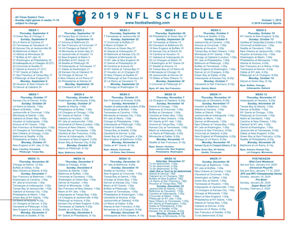 NFL Football: Nfl Football Scores Week 4 2019
