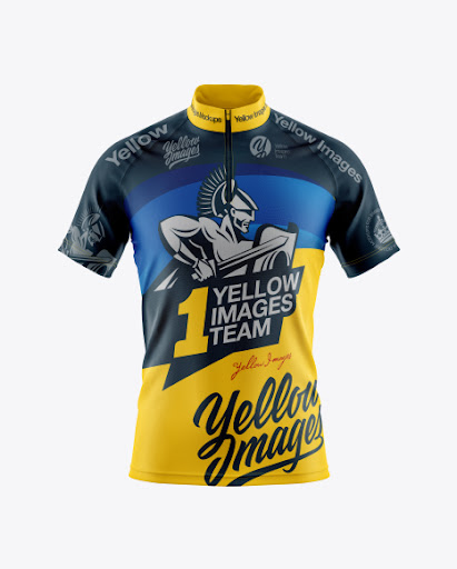 Download Mens Cycling Jersey Front View Jersey Mockup PSD File 74.81 MB