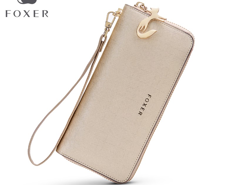 PRODUCT DISCOUNT FOXER Women Cow Leather Long Wallet Fashion Wristlet Clutch Purse Cellphone bag ...