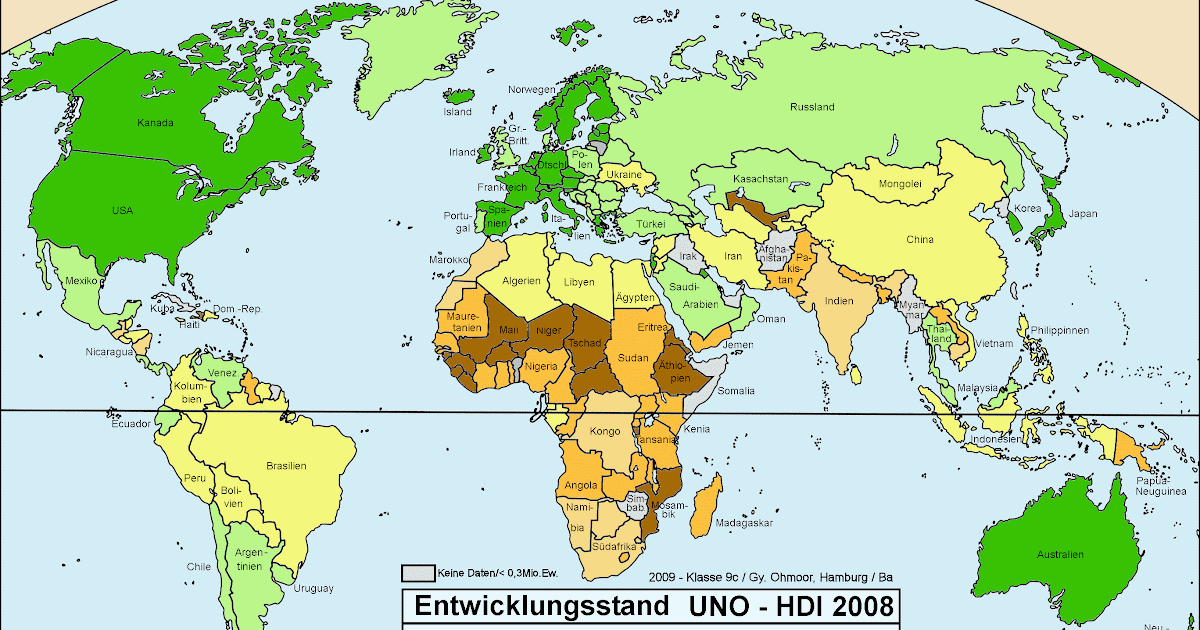 Weltkarte Umrisse Mit Ländern - GLABDY