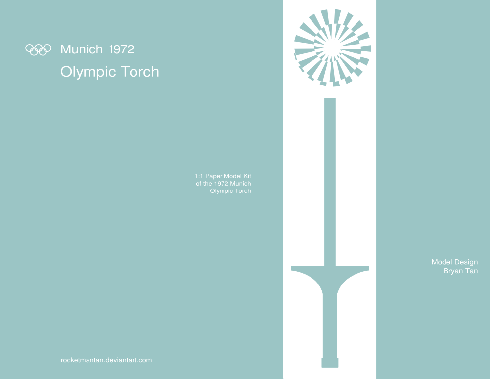 1972 Olympic Torch Papercraft