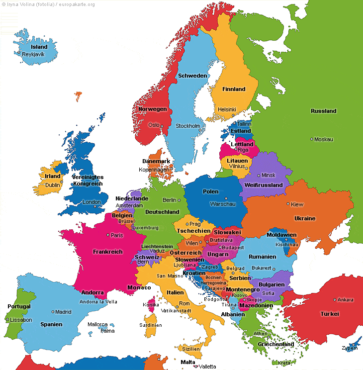 Europa Karte