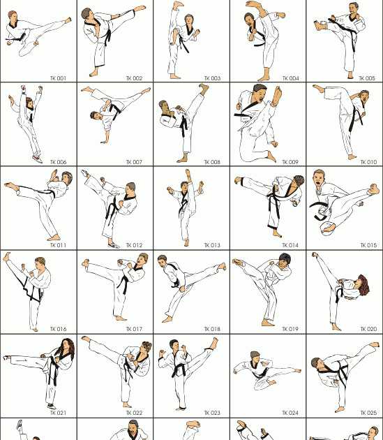 Taekwondo Kicks Names With Pictures Pdf