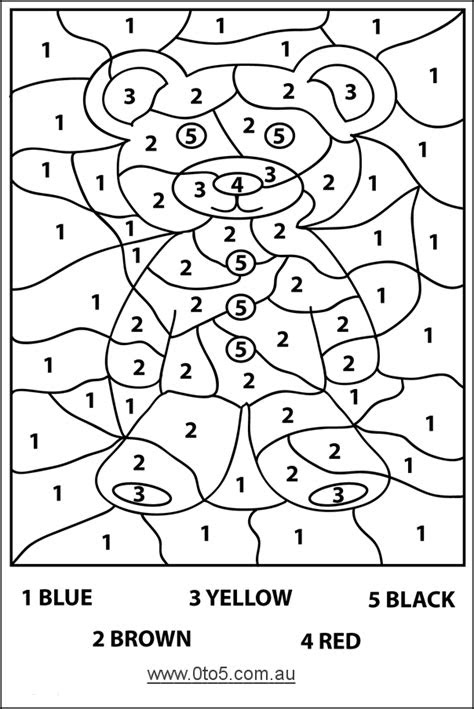 Coloring Pages By Numbers For Kindergarten - Learn to Color