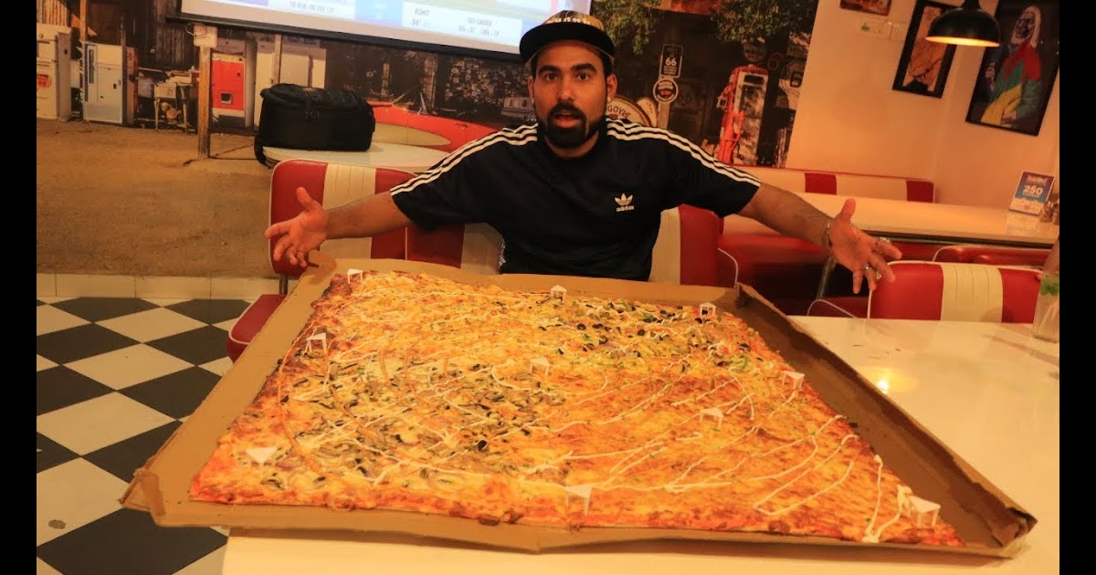 Joey chestnut largest pizza information