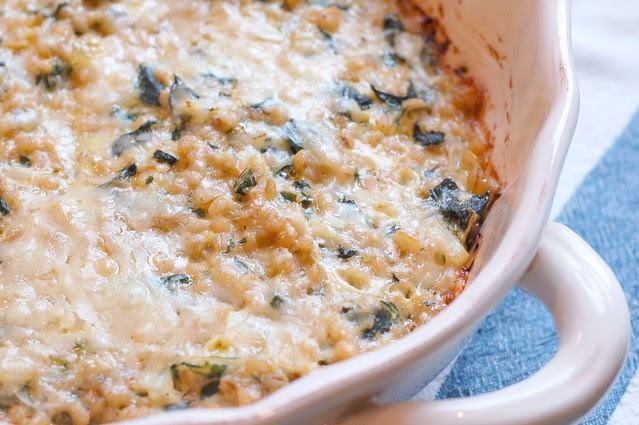 Swiss Chard & Barley Gratin by Eve Fox, Garden of Eating blog, copyright 2011