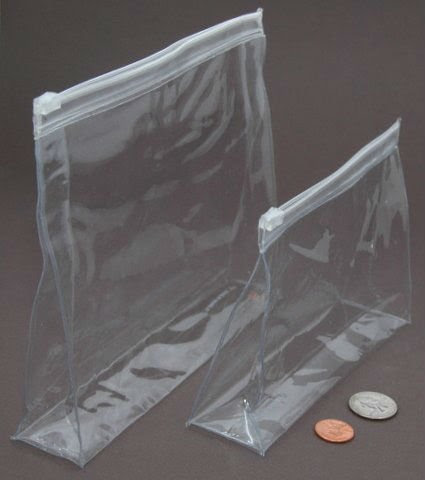 Heatseal clear plastic bags, clear pvc cosmetic bag,zip top vinyl