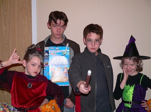 kids in costume