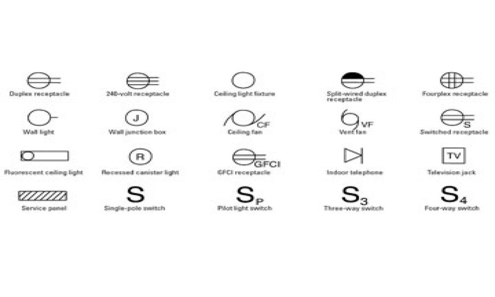 Images Of Electrical Drawing Symbols Architectural