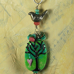 bird and tree necklace