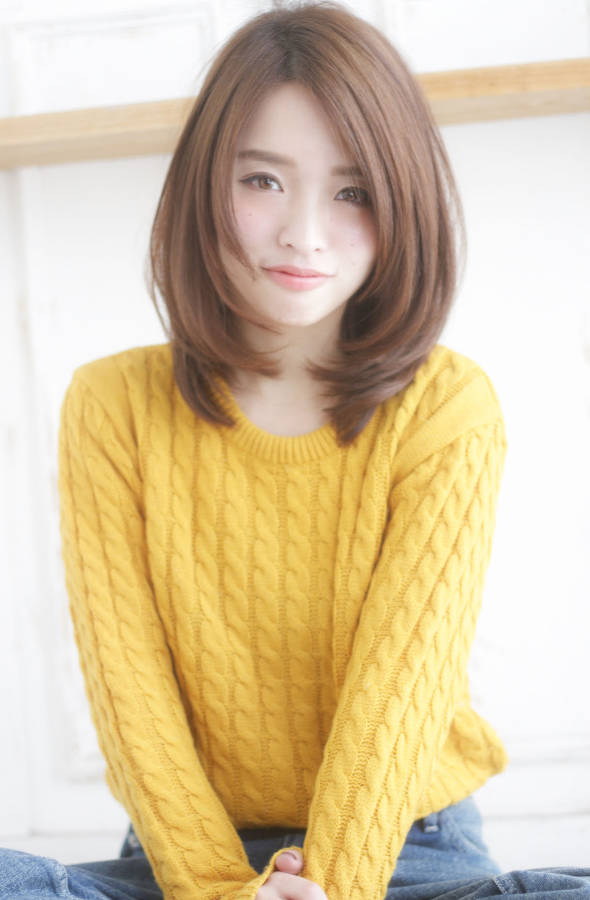 シャギー 髪型 ミディアム Bartu Ansari