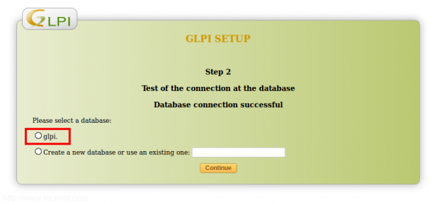 Select GLPI MySQL Database