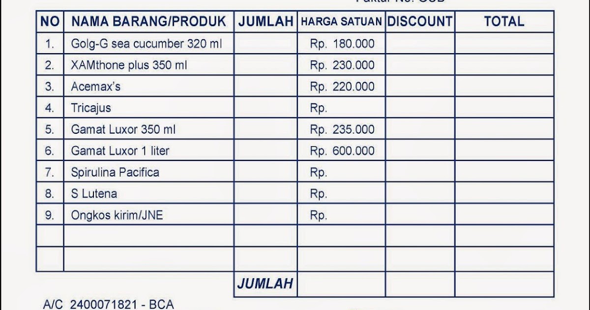 Contoh Buku Catatan Jual Pulsa NURMAPCB