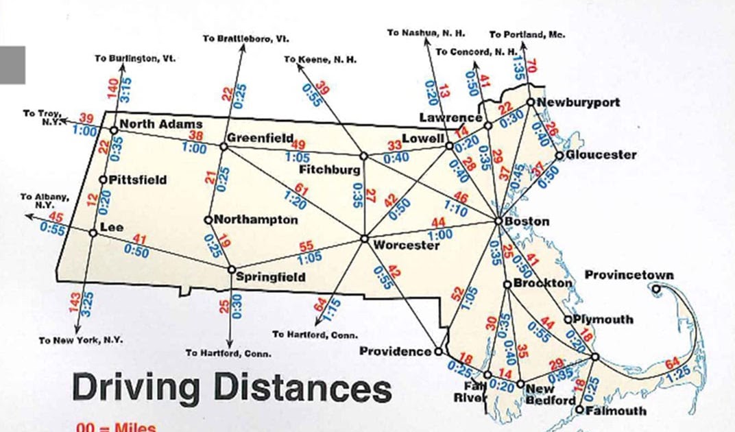 Map Of Usa Mileage ~ AFP CV