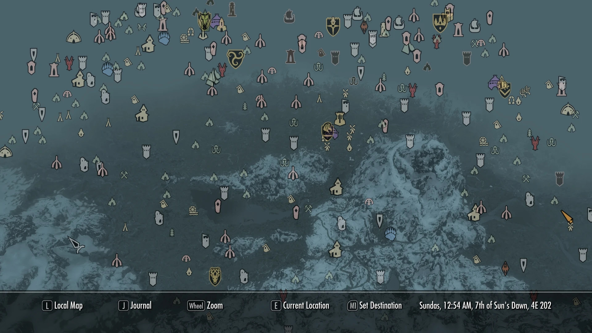 Сколько всего локаций. Полная открытая карта Скайрима. The Elder Scrolls 5 Skyrim карта. Карта скайрим 5 со всеми локациями.