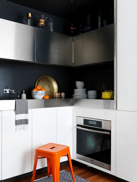 Interior Project/ Kimberly Steward/ Kess Agency kitchen by Marcus Hay featuring Zig Zag Mat + Hand Towel from West Elm