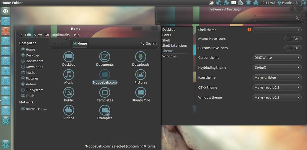 Ubuntu 12.04 themes