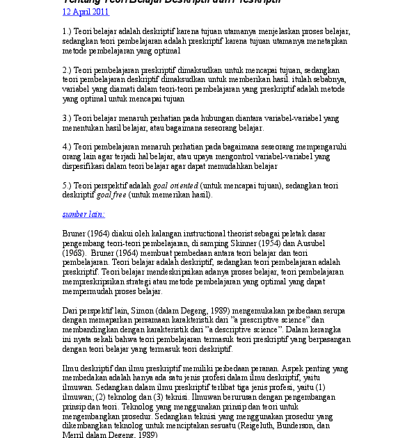 Apa Itu Artikel Preskriptif Guru Paud