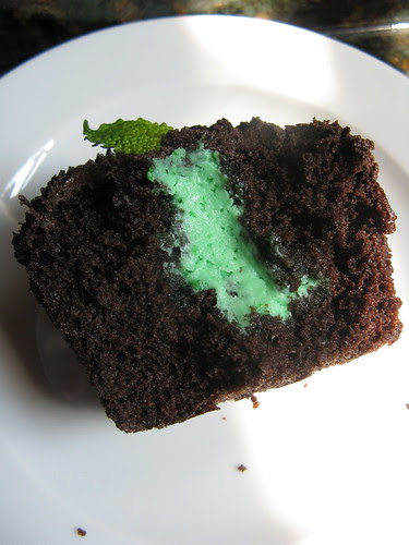 Dark Chocolate Grasshopper Cupcake