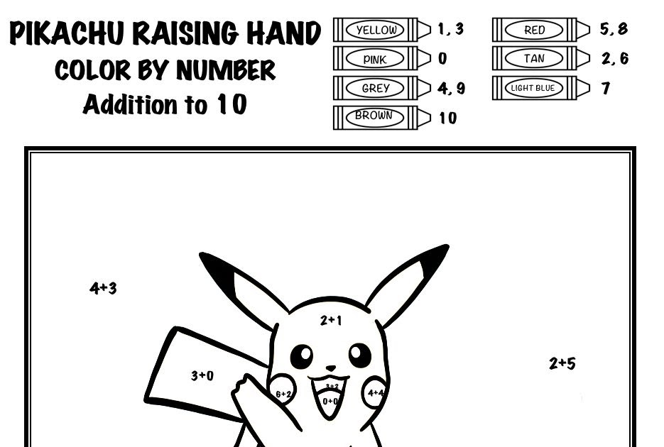Coloring Pages Of Pokemon Color By Number - Pokemon Drawing Easy