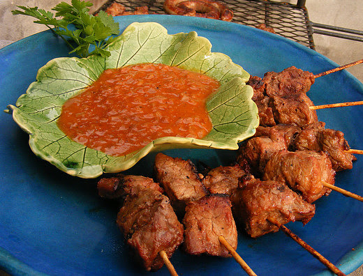 Steak Kebabs with a Monkey-Gland Dipping Sauce