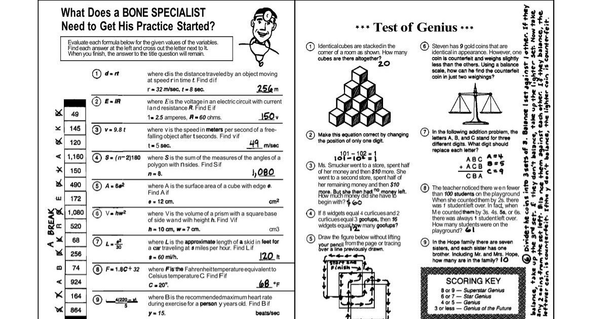 Did You Hear About Math Worksheet Answer Key Promotiontablecovers