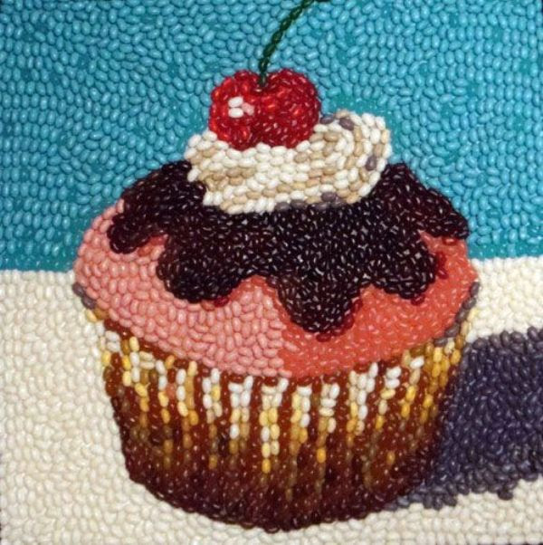 jelly bean cupcake jelly bean cupcake