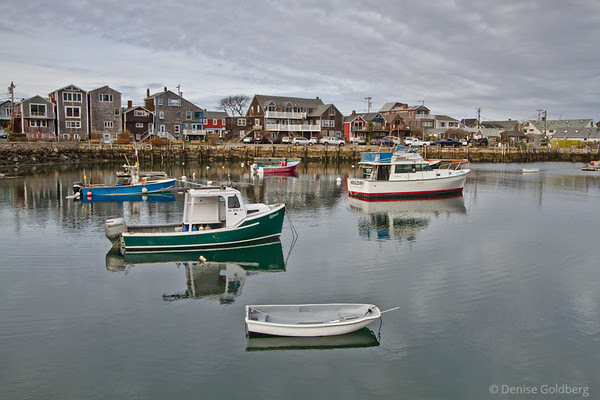 boats in Rockport harbor