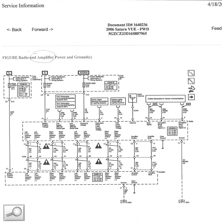 31 2004 Saturn Vue Radio Wiring Diagram - Wiring Diagram List