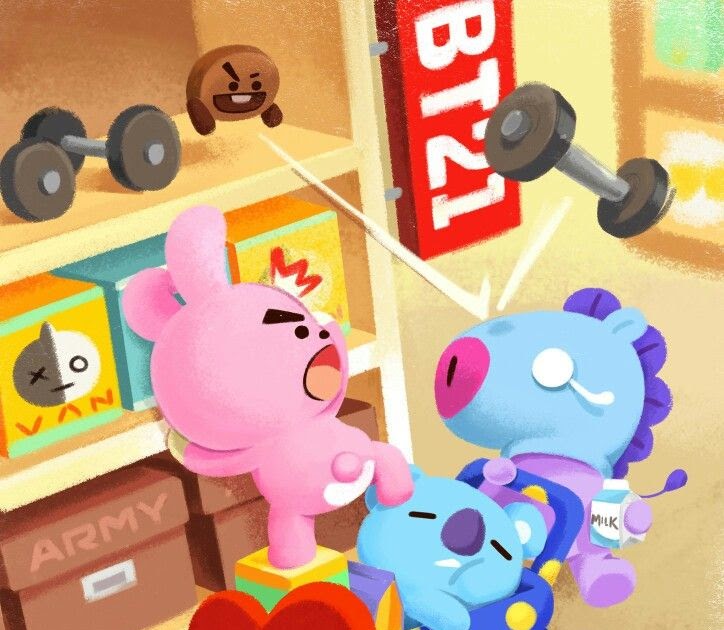 Gambar Boneka Bts Cooky Kartun - boneka baru