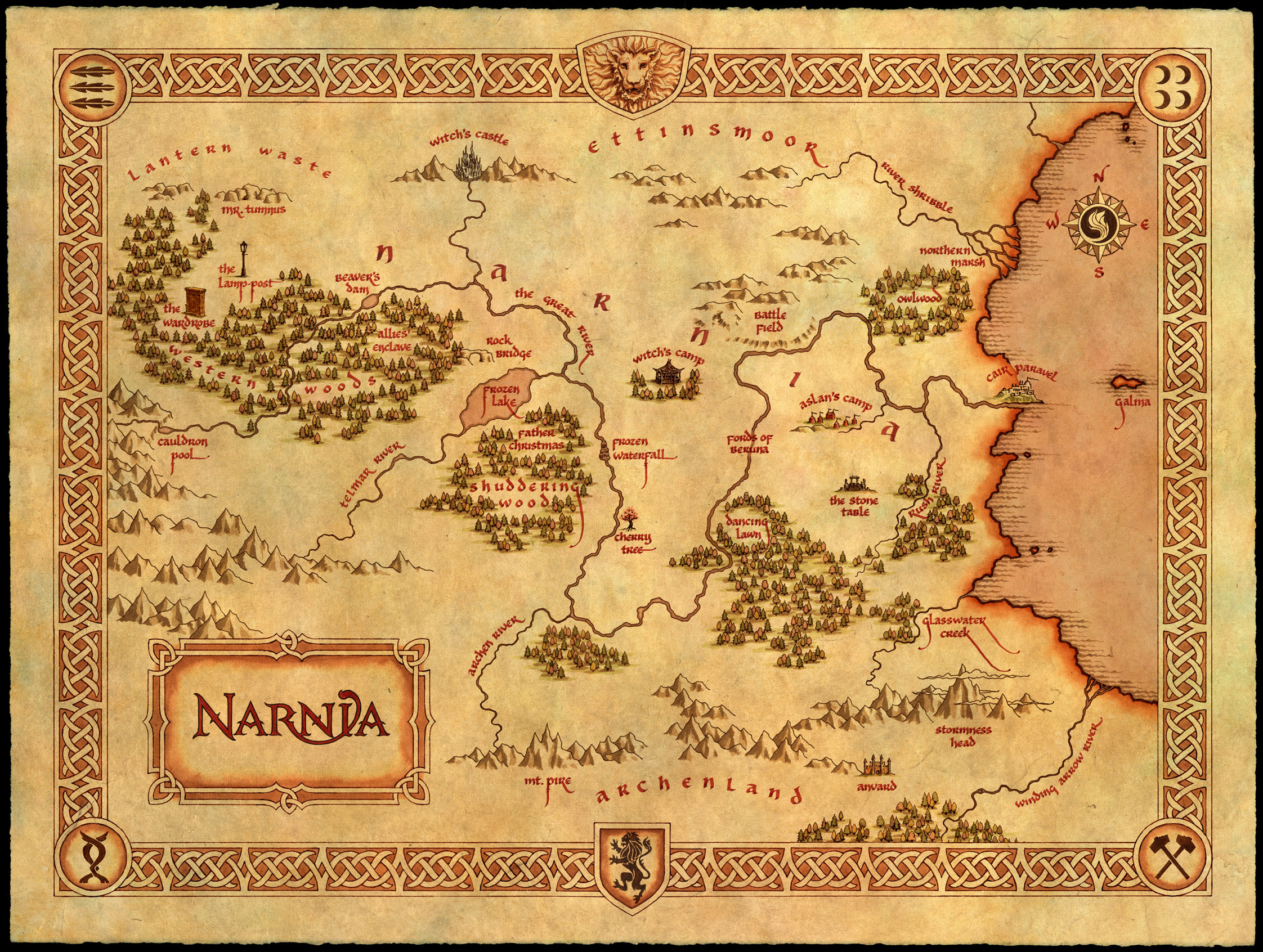 Image result for map of narnia