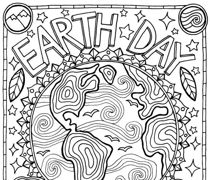 Earth Coloring Pages Online Free - Free SVG Cut Files and Design