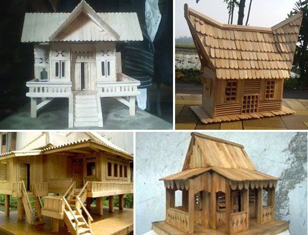 Membuat Rumah Adat Betawi Dari Stik Es Krim Seputaran Rumah