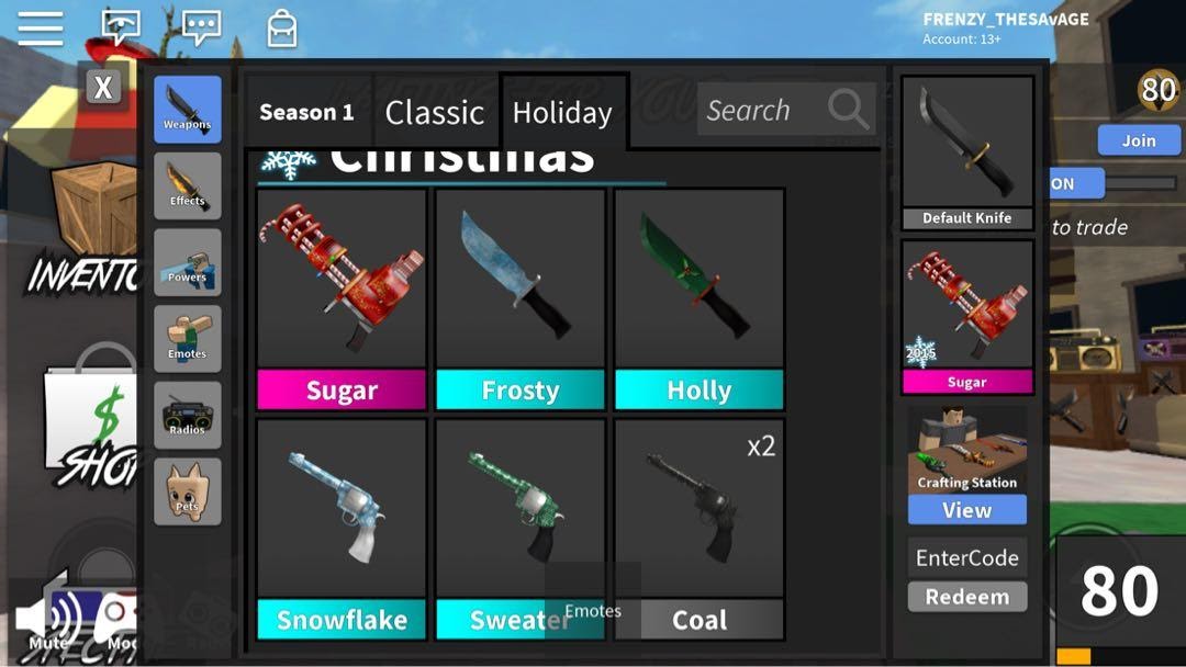 murder godly mm2 karousell