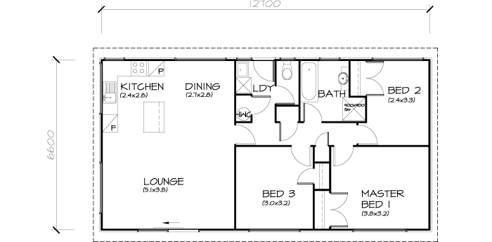 Small 3 Bedroom House Plans - Floor Plan Friday 3 Bedroom For The Small